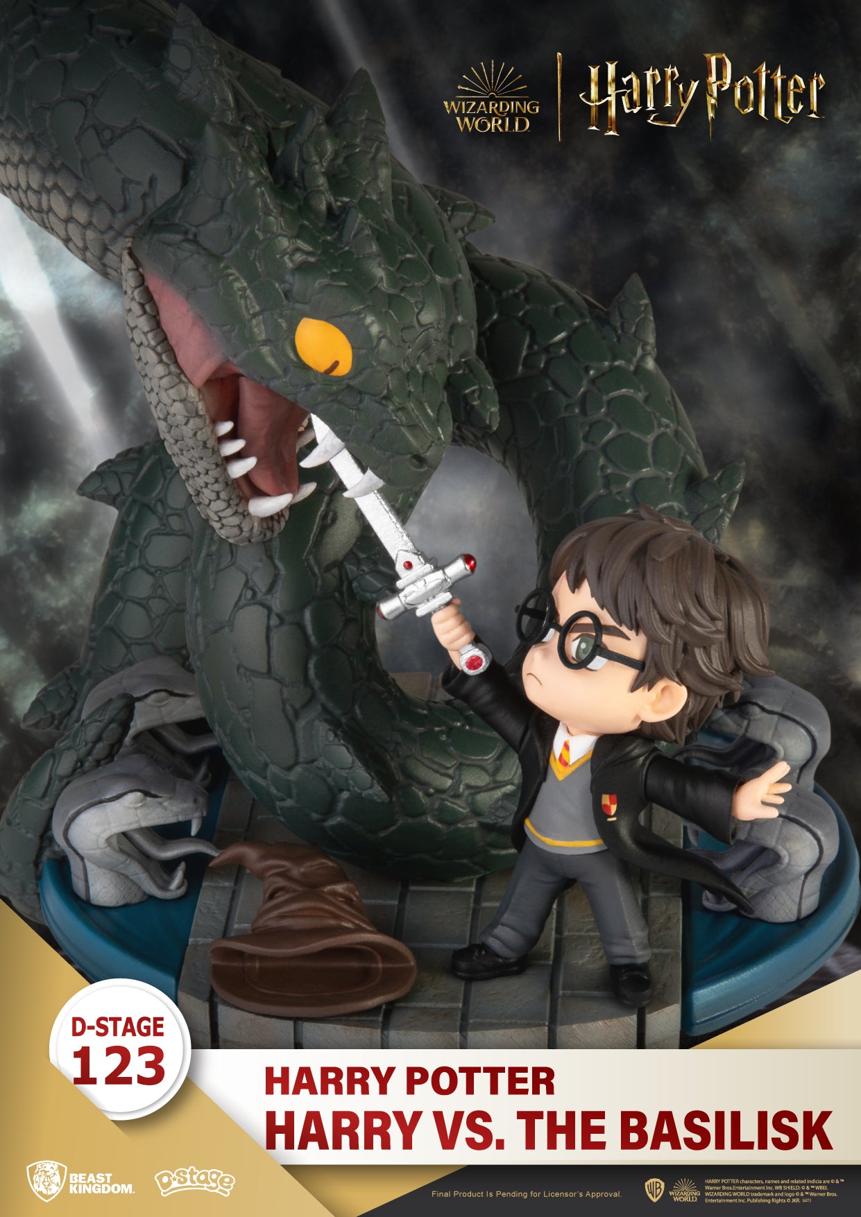 HARRY POTTER DS-123 HARRY VS BASILISK DIORAMA STAGE