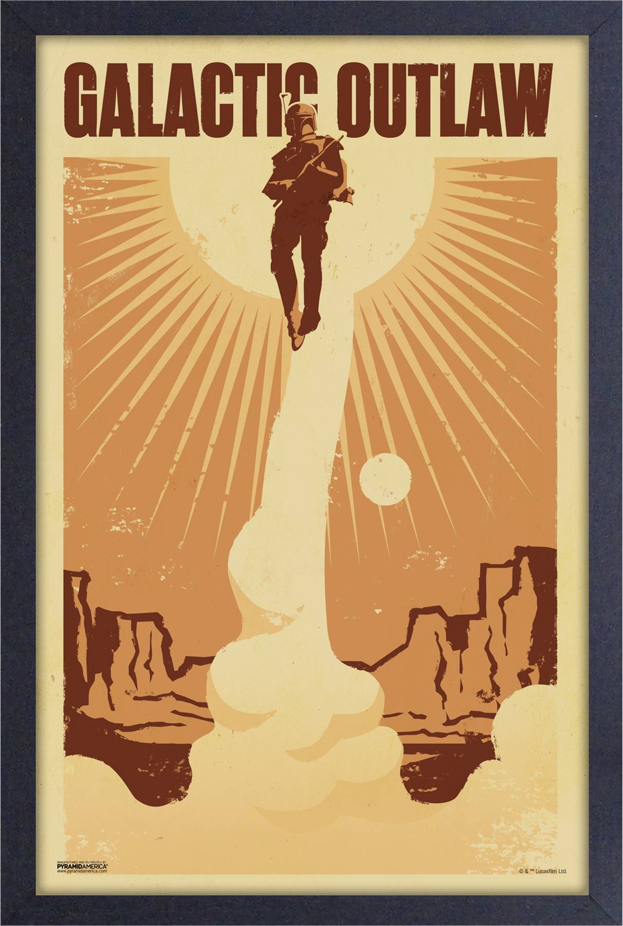 STAR WARS BOBA OUTLAW FRAMED PRINT